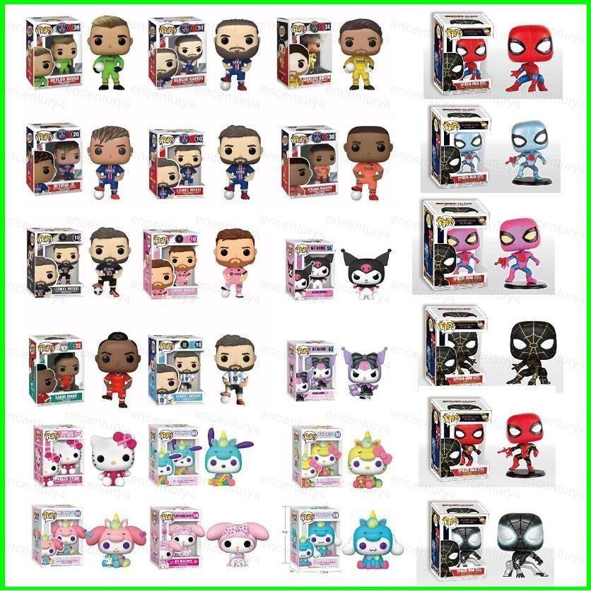 Dly 10pcs FUNKO POP Action Figure Messi Mario TMNT Sanrio Barbie Stitch ...