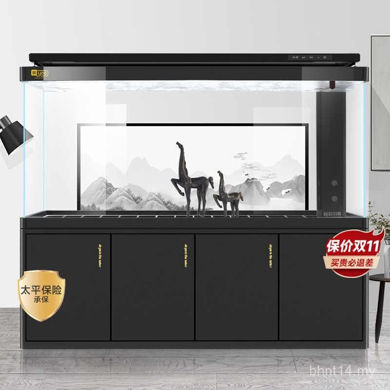 Yee Large Fish Tank Aquarium 2m Extra Large Floor Living Room Household ...
