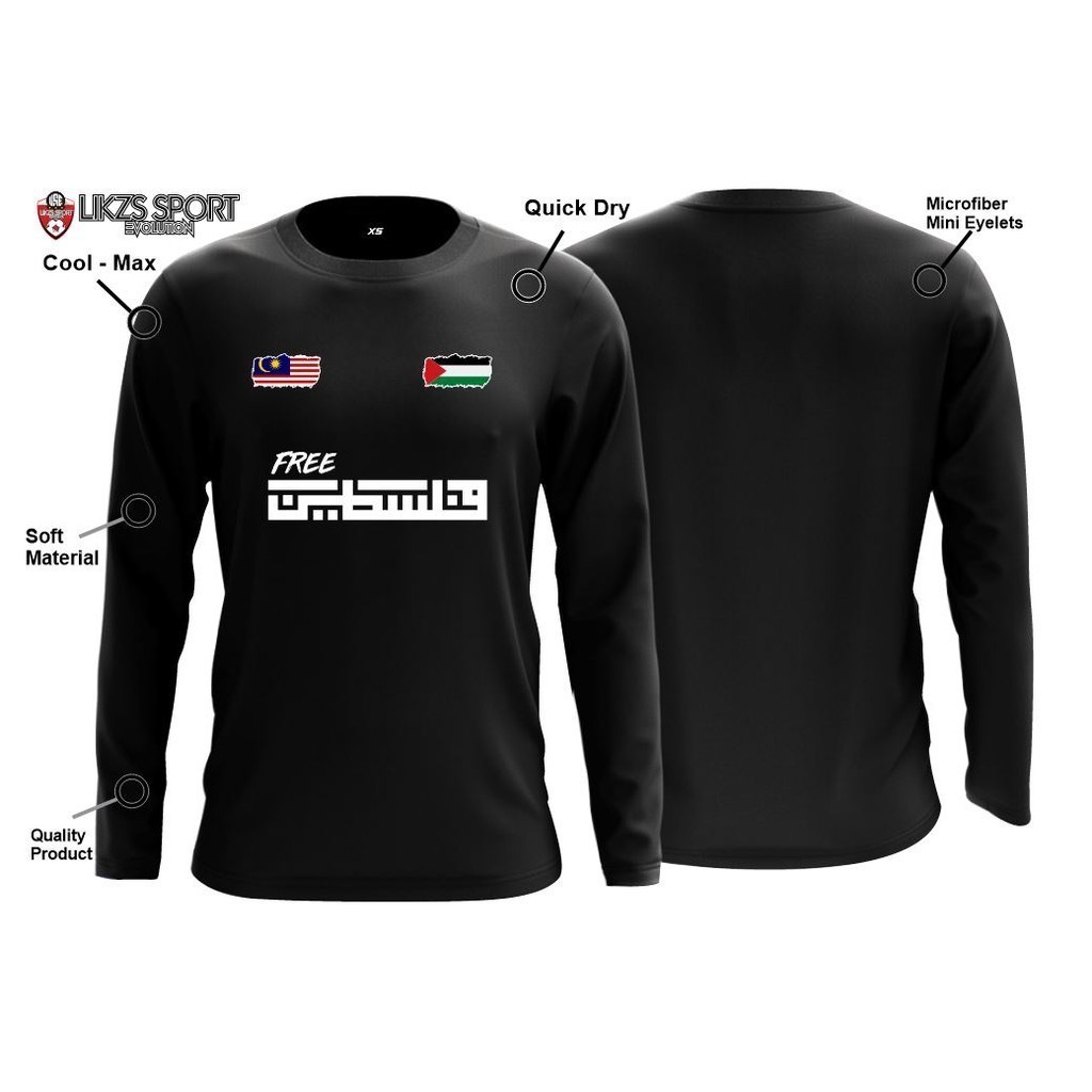 Myra Sport PALESTINE Long Jersey DX3 Palestine IsrahelKoyak Baju