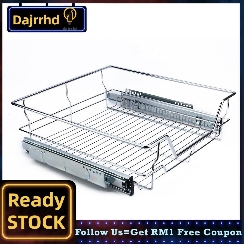 Dajrrhd Pull Out Shelf Wire Drawers Storage Basket Wide Application for Kitchen Bathroom