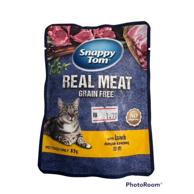 Snappy Tom Real Meat Grain Free Cat Pouch 85g | Shopee Malaysia