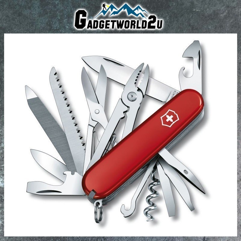 Victorinox Handyman Red Multitool - 1.3773 Utility Tool Camping Outdoor ...