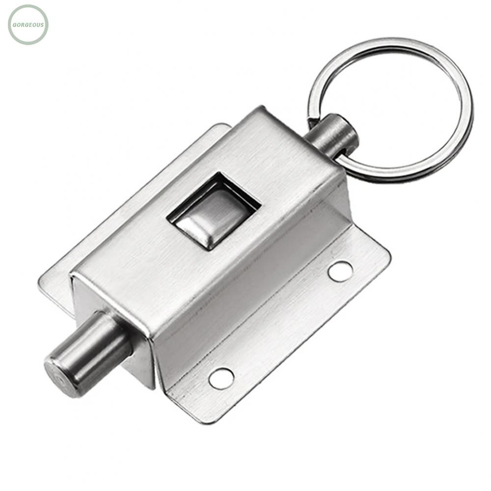 GORGEOUS~Sturdy Stainless Steel Door Bolt Latch with Spring Loaded Auto ...