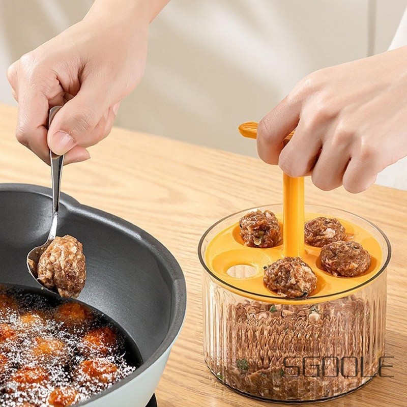 Translucent Meatball Maker Kitchen Extruded Meatball Making Tool Crafting Shaped And Uniform