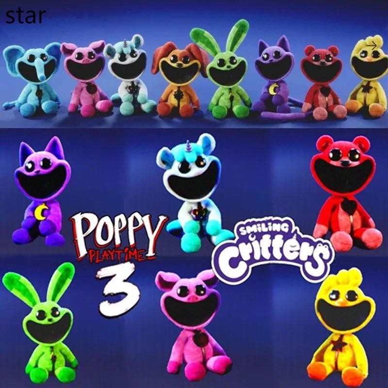 Cartoon Smiling Critters Plush Toys Catnap Aminal Pig Rabbit Cat Dogday ...