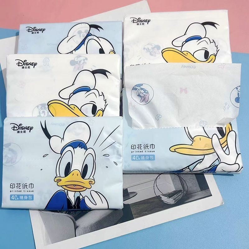 🌟120Pcs🌟Disney Daisy Duck Series Printed Pocket Tissue