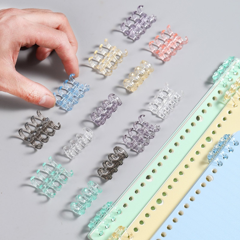 Diy Binding Ring Binder (4 Rings) Colors Spiral Ring Cute Binding Strip ...