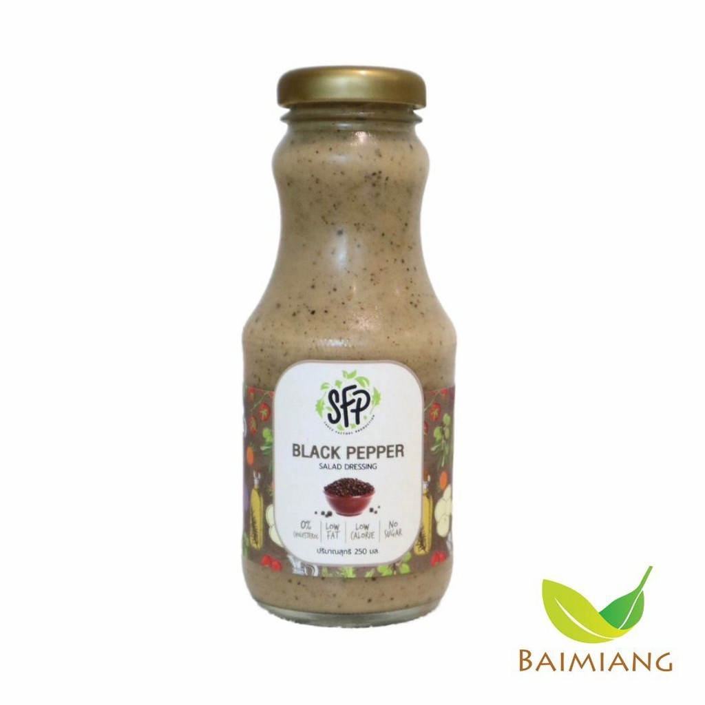 SFP Salad Dressing Black Pepper Formula Size 250 ml. Made From Canola Oil 1 And Without