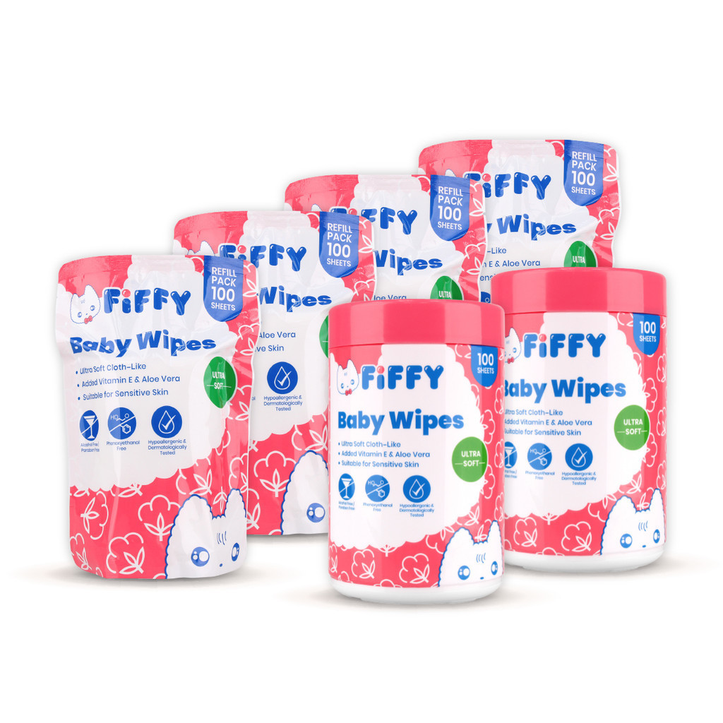 FIFFY TISU BASAH BABY ULTRA SOFT WIPES BUNDLE 100's CAN*2 + 100's ...