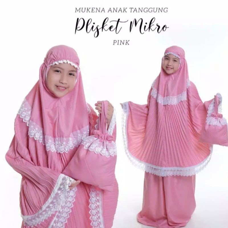 Children's Lace Pleated Lace Brocade 6-12 Years Old | Shopee Malaysia