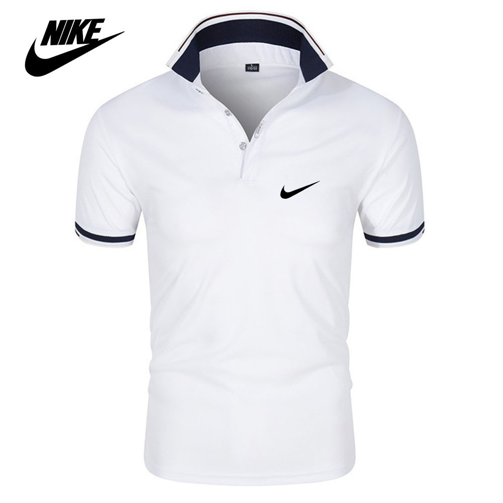 Nike 2023 Brazil Men's Fitness Tights Lapel Sports T-Shirt Fashion POLO ...