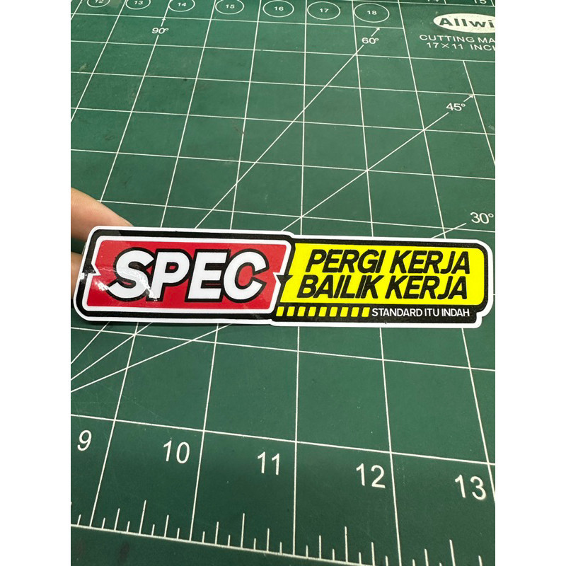 Sticker SPEC PERGI KERJA BAILIK KERJA | Shopee Malaysia