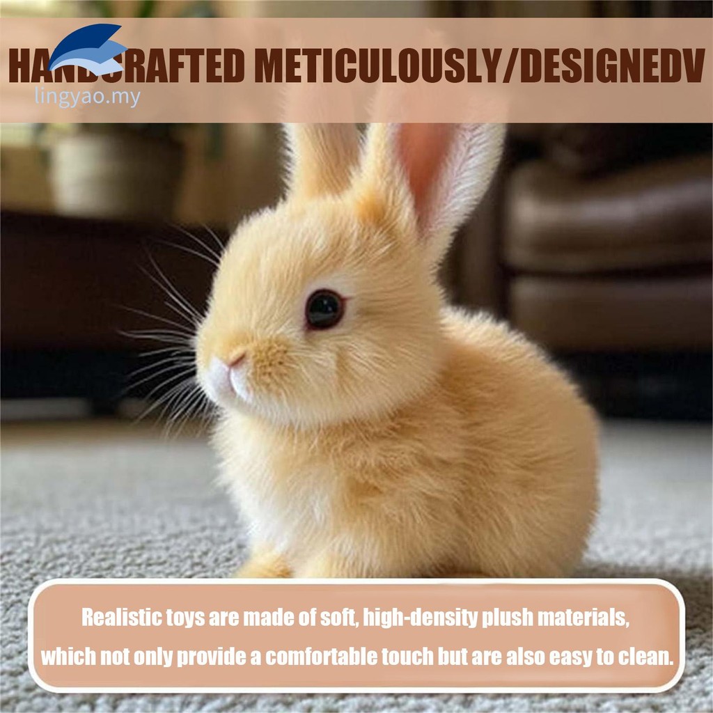 Easter Realistic Bunny Toy Electronic Interactive Pet Cute Soft Robot ...