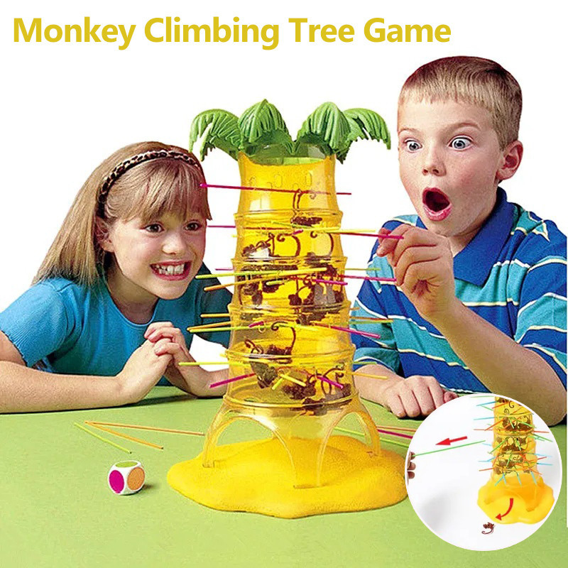 Monkey Climbing Tree Falling Down Tabletop Game Family Parent-child ...