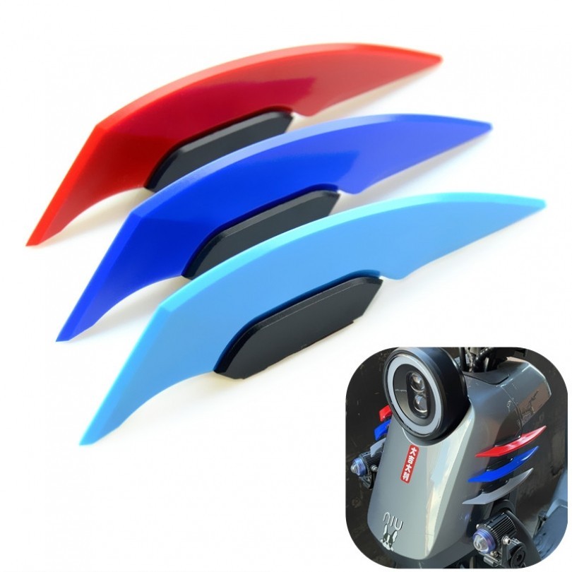1 Pair Universal Motorcycle Winglet Aerodynamic Spoiler Wing for ...
