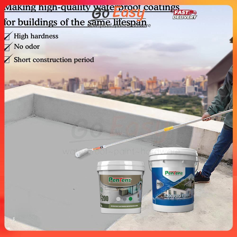 PENTENS T200 UV Waterproofing Paint 5kg l Wall & Roofing Waterproof ...