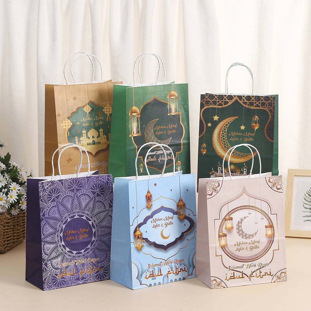 [Msia] Hari Raya Bag Kertas Eid Mubarak Handle Paper Bag Ramadan Gift ...