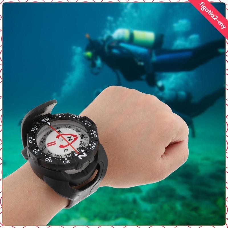 [FigatiabaMY] Underwater Dive Compass Wrist Compass Diving Compass Waterproof Compass for