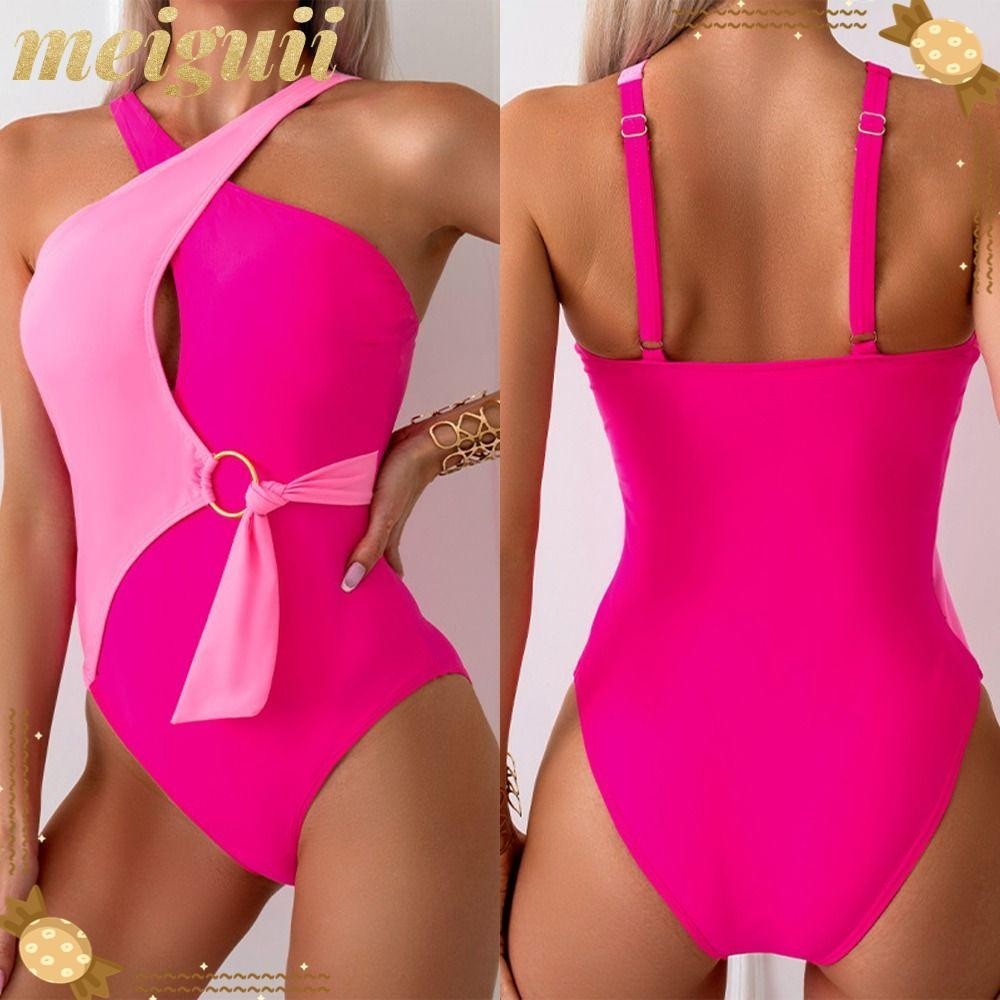 Meiguii Beach Bathing Suit One Piece Criss Cross Woman Swimsuit Hot