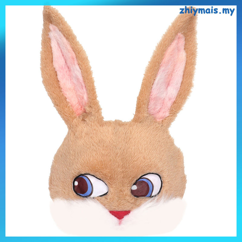 Zhiymais Rabbit Plush Mask Cosplay Animals Bunny Adult Stuffed Clothing 