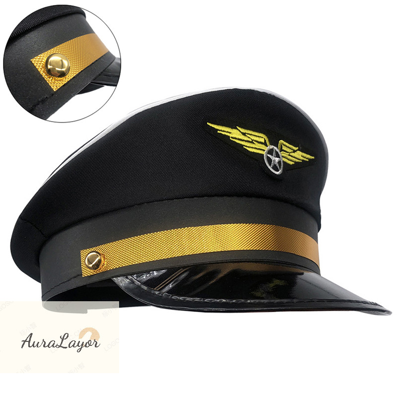 [AuraLayor] Cap Captain Hats Navy Party Costume Police Sailors Caps ...