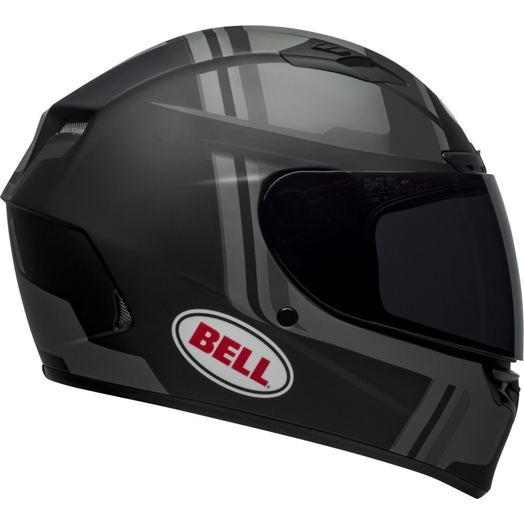 Bell Qualifier Fullface Helmet Torque Matte Black Racing Flag America ...