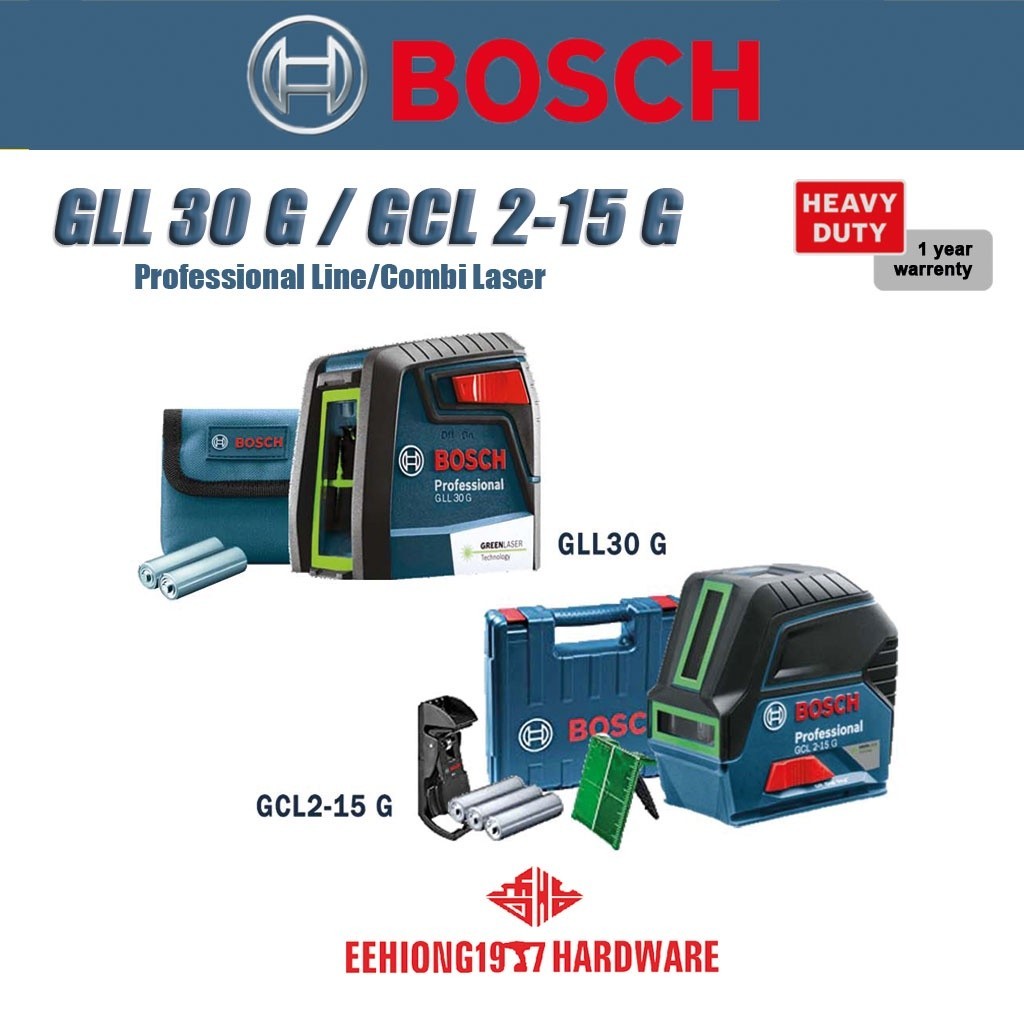 BOSCH GLL 30 G GCL 2-15 G Professional Line / Combi Laser GLL30G GCL2 ...
