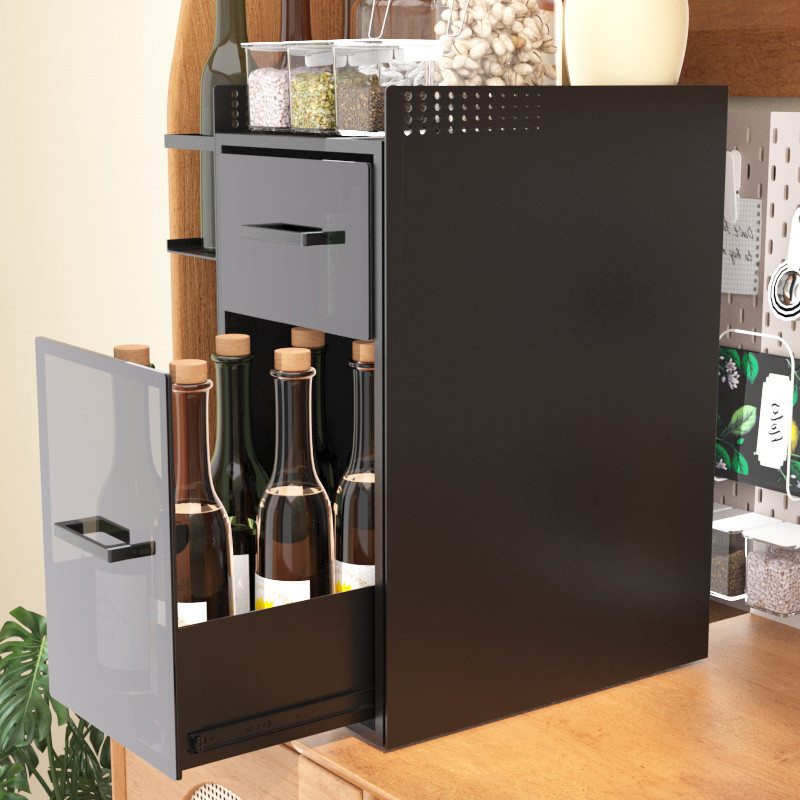 Kitchen Corner Seasoning Rack Countertop Narrow Side Corner Storage ...