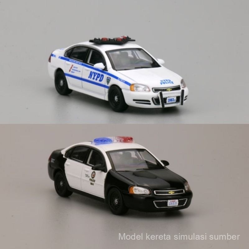 EY 596 1:64 White GMC Savana LA Airport Police Van Model Diecast