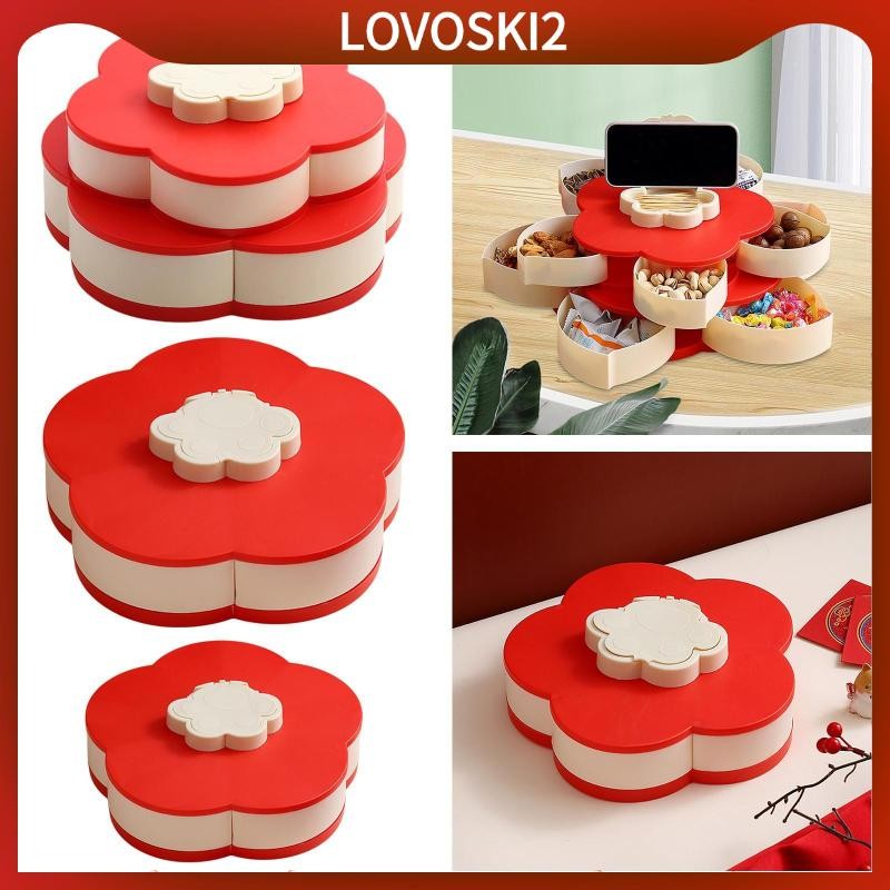 JLFNYA Snack Box,Candy Shapes Condiment Containers With Lids,Divided Serving Tray With Lid - View #12