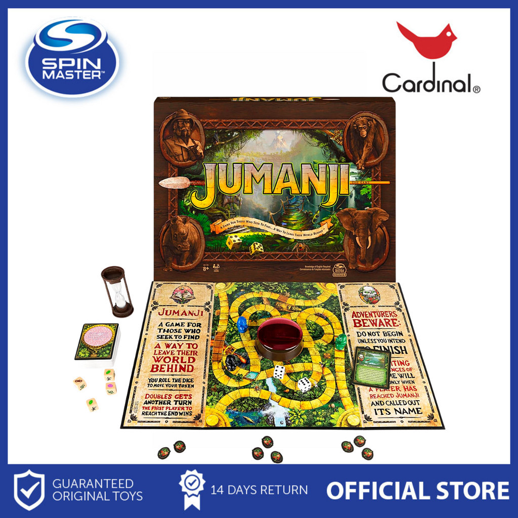 Spin Master Games, Cardinal Games Jumanji Game Cardboard The Classic