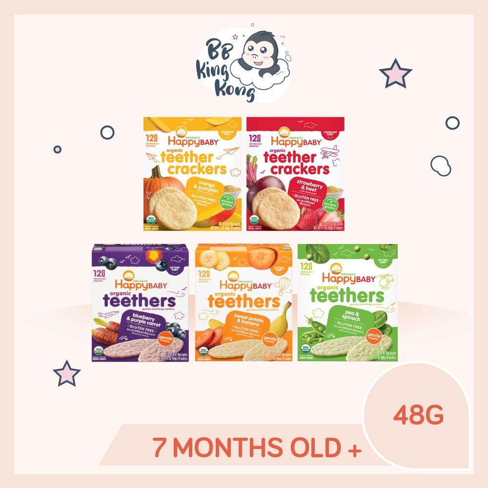 BB King Kong Happy Baby Teether Mango Pumpkin / Strawberry Beet / Sweet