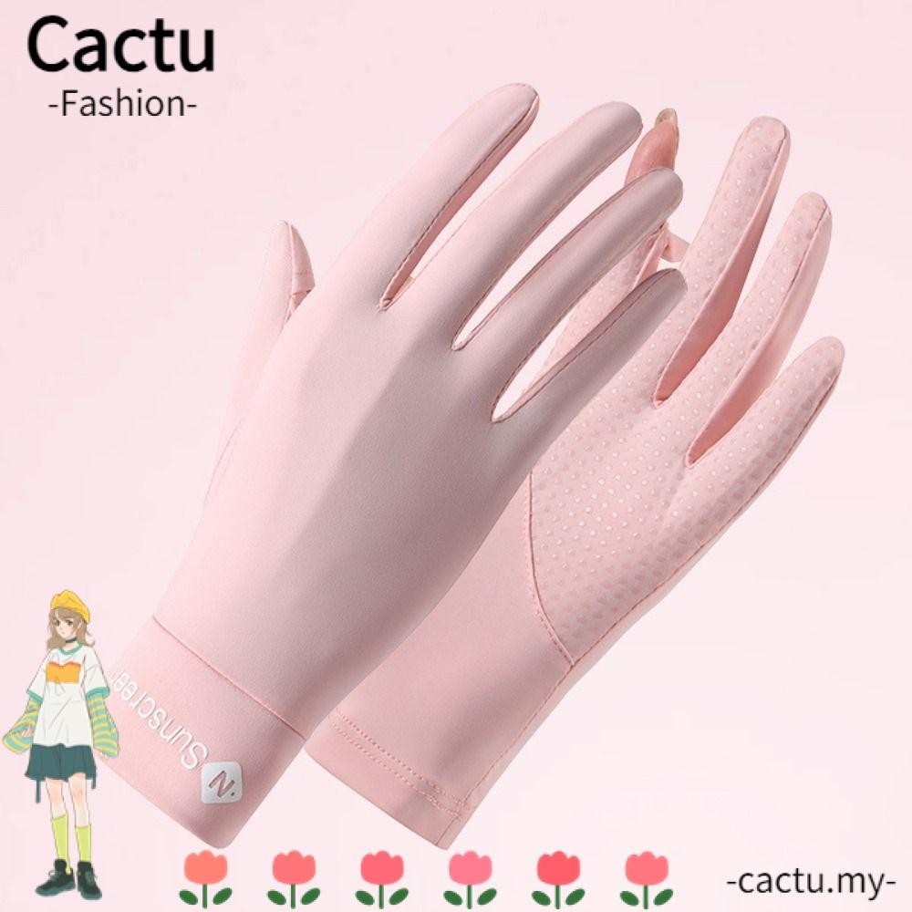 Facc H Ice Silk Gloves Breathable Non Slip Sunscreen Gloves Fashion Anti Ultraviolet Thin Dew 0506