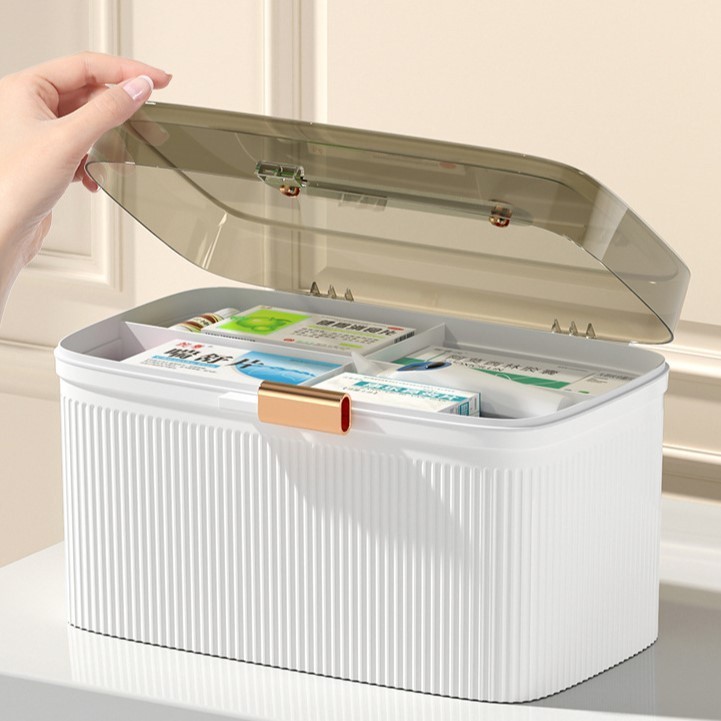 Julian Medicine Box Premium Face Mask Storage Portable First Aid ...