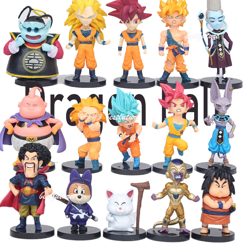 Action Figure Dragon Ball Z Figures Goku SonGohan Vegeta Cell Majin Buu Model Set Toys Shopee