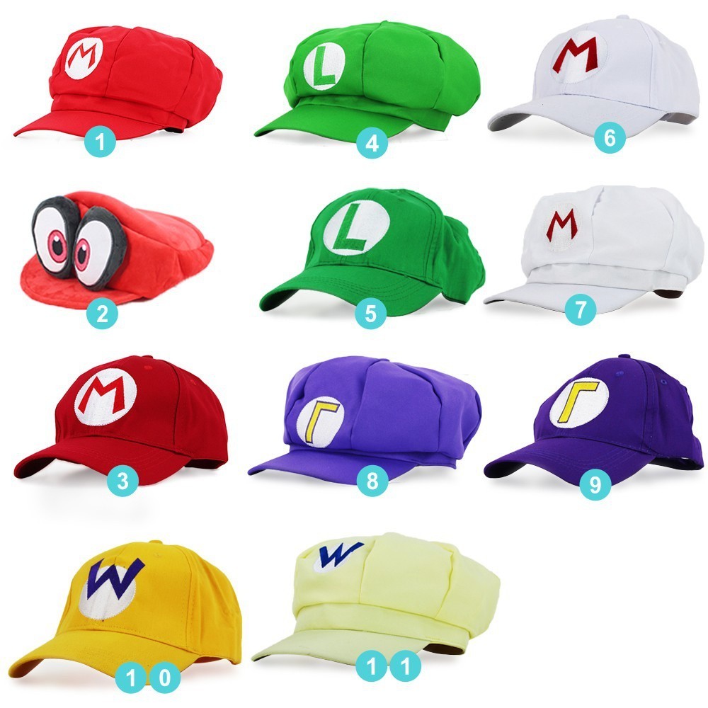 Nintendo Switch Super mario Baseball Cap Super mario Octagonal Cap ...