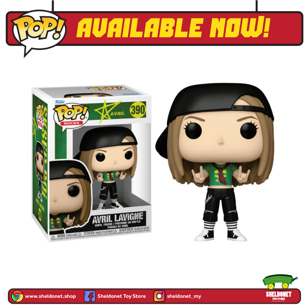 Funko Pop! Rocks: Avril Lavigne - Sk8ter Boi | Shopee Malaysia
