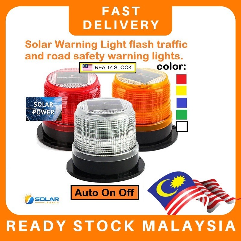 New Stock Solar Heavy Duty Warning Flash Light Traffic Road Safety ...