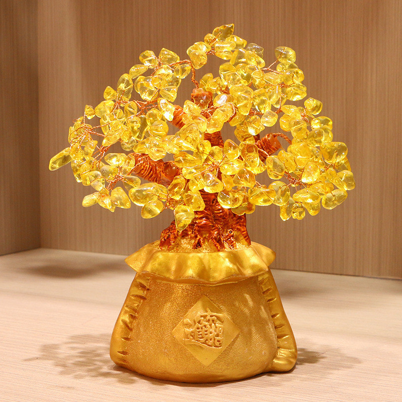 Citrine Lucky Fortune Tree Fortune Tree Money Tree Treasure Tree Home ...