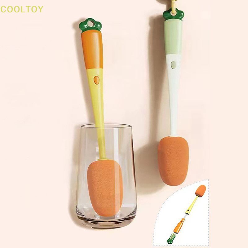 COOLTOY 3 In 1 Cleaning Brush Cup Scrubber Long Handle Lazy Bottles ...