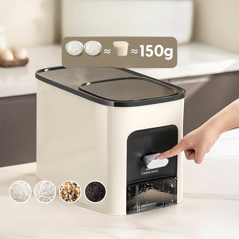 [Ready Stock] Kitchen 6KG/10KG Rice Dispenser Food Grain Rice Container ...