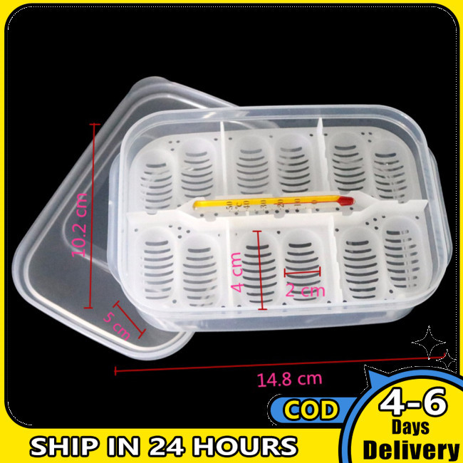 Picture Idea: In Stock 12 Holes Reptile Egg Incubation Tray With Thermometer