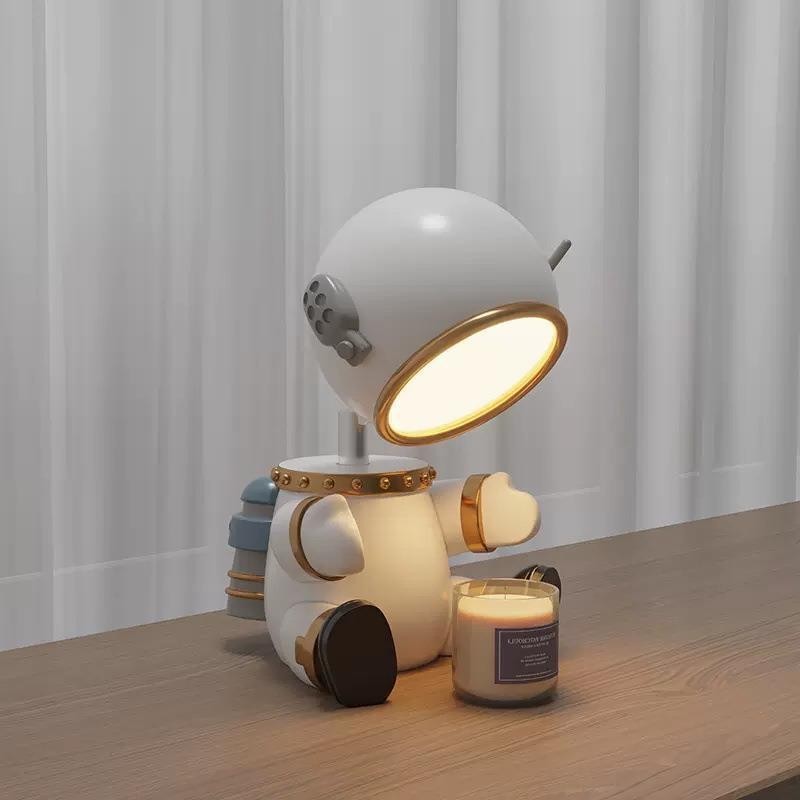 Cartoon robot melting candle lamp holiday gift aromatherapy wax lamp