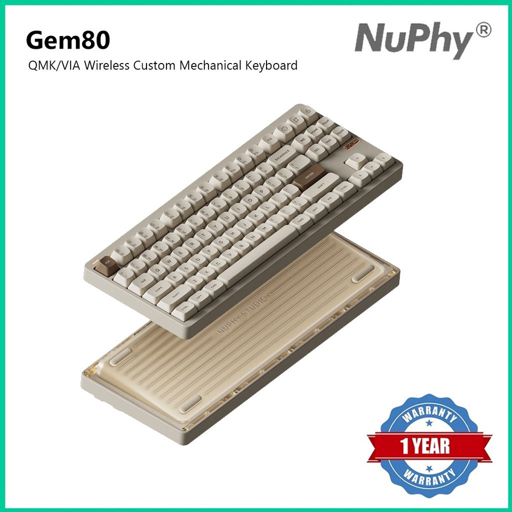 NuPhy Gem80 QMK/VIA Wireless Custom Mechanical Keyboard | Shopee Malaysia