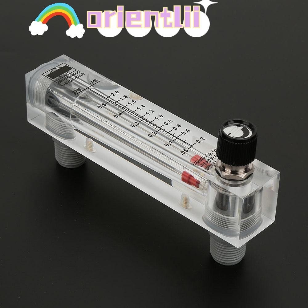 ORIENTLIIY Water Liquid Flow Meter, Knob Panel Type 0.10.5GPM