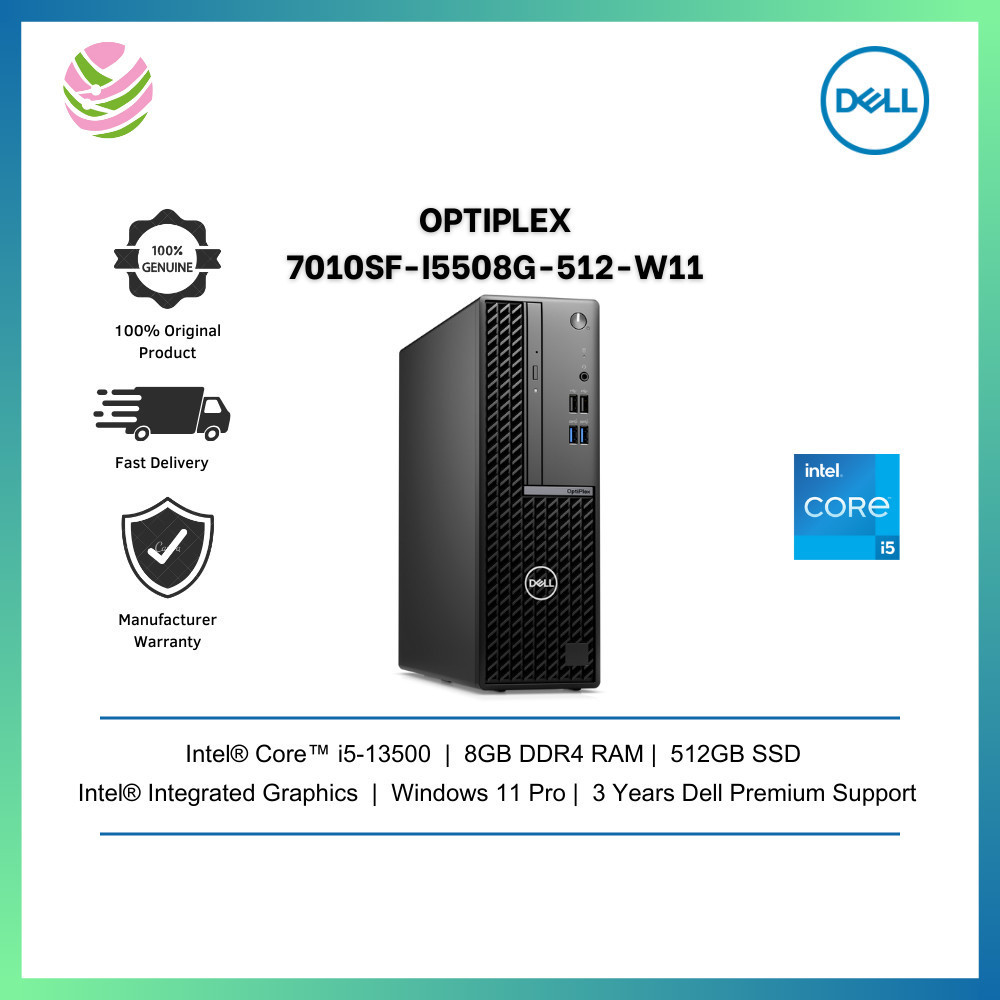 Dell Optiplex 7010sf I5508g 512 W11 Sff Desktop Pc I5 13500 8gb