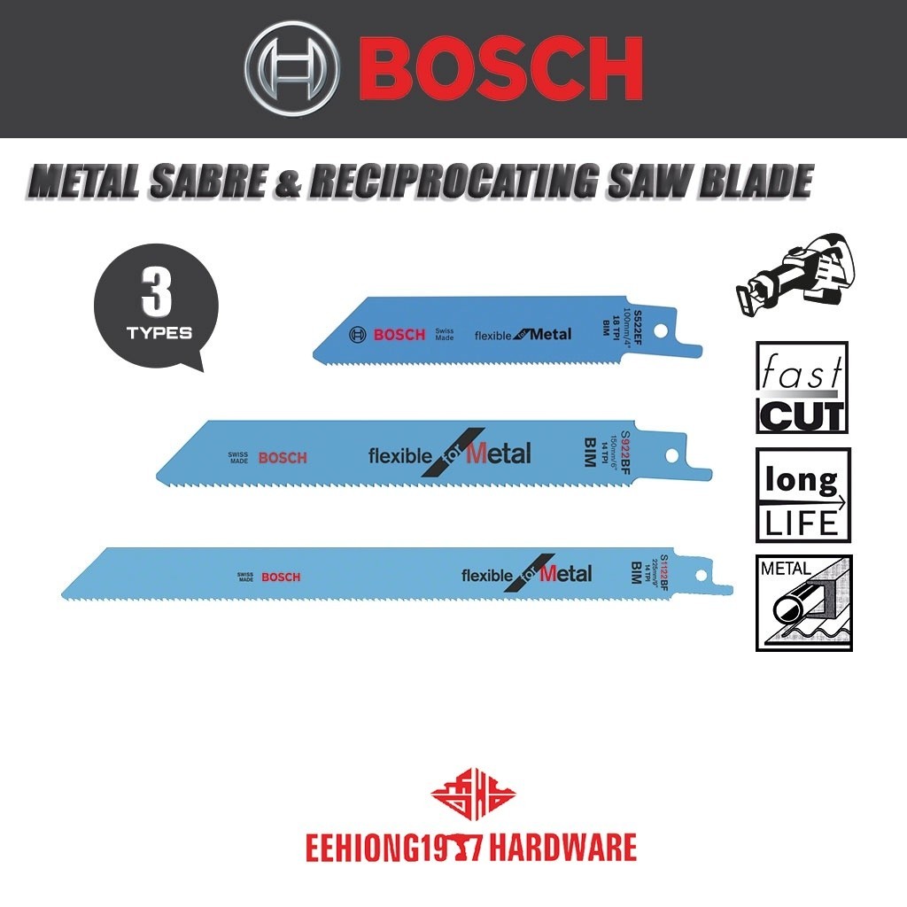 BOSCH S1122BF S922BF S522EF 150 / 100 / 225mm x 19mm x 0.9mm Flexible