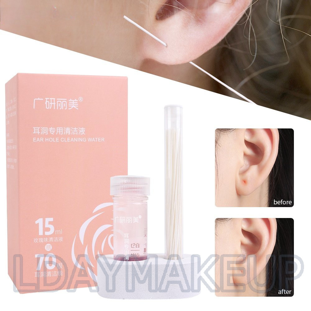 70/60pcs Disposable Ear Hole Cleaning Set Safe Ear Piercing Cleaning