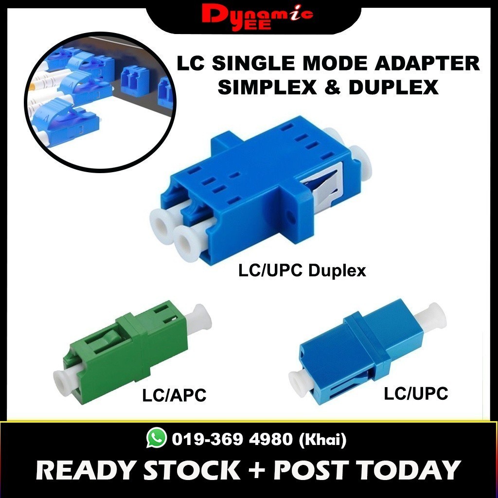 Optical Fiber Optic Adapter Jointer Single mode Simplex & Duplex LC-LC ...