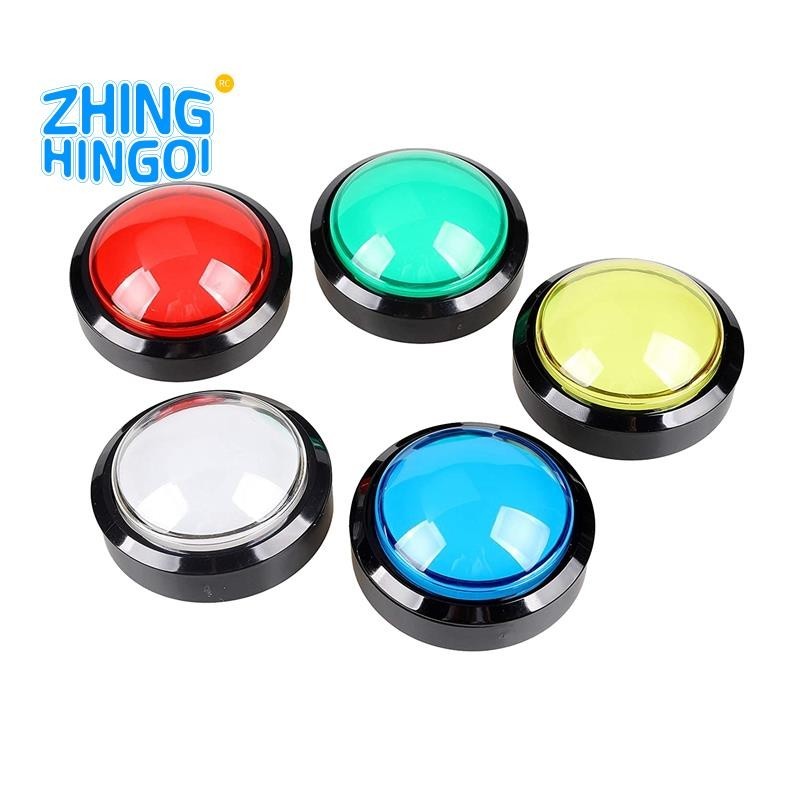 5X Arcade Buttons 60mm Dome 2.36 Inch LED Push Button with Micro-Switch ...